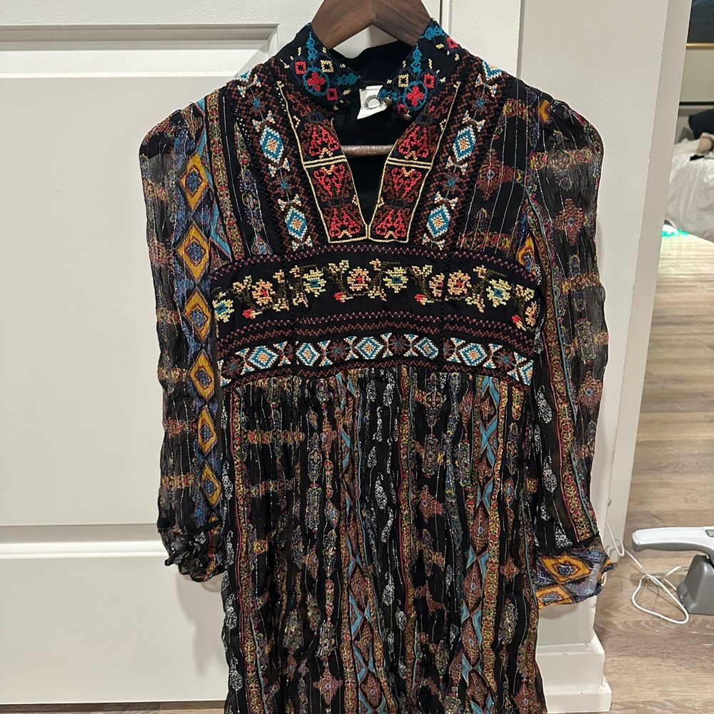 Anthropology Akemi + Kin pattern mini dress